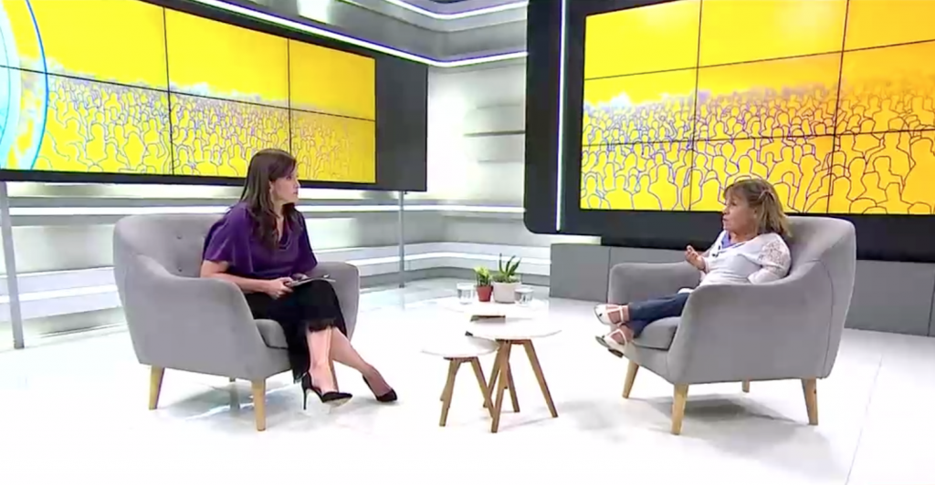 Patricia May con Matilde Burgos