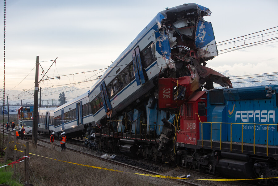 Choque de trenes en San Bernardo: Imputados quedan con arresto domiciliario nocturno y prohibición de acercarse a dependencias de EFE/Agencia Uno