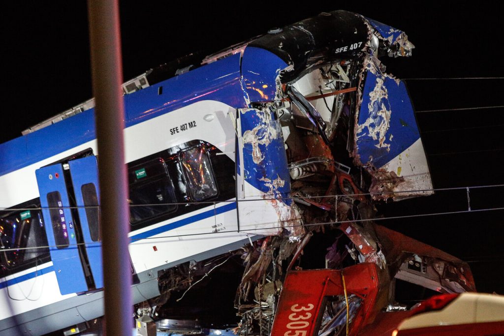 Accidente de trenes en San Bernardo