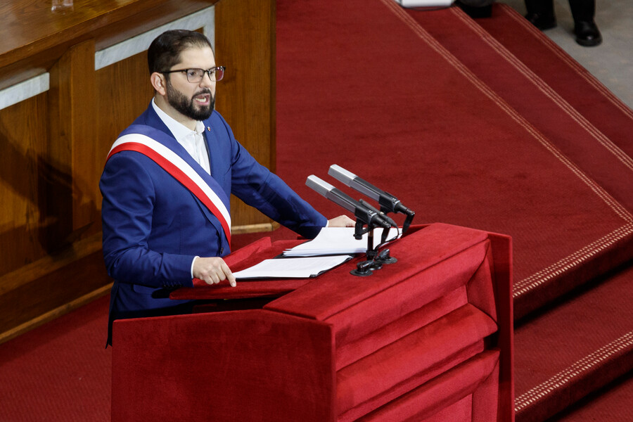 Gabriel Boric en la Cuenta Pública 2024