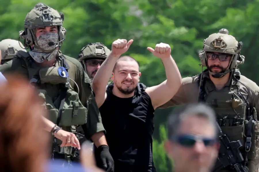 El rehén liberado Almog Meir Jan fotografiado el sábado. Marko Djurica/Reuters