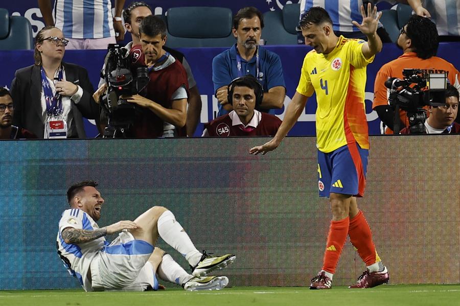 Messi se lesiona en la final de la Copa América 2024/EFE/EPA/CJ GUNTHER